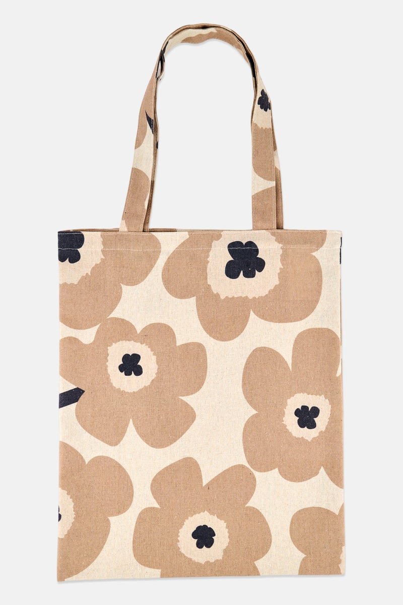 Muy Mucho Haoda Women Floral Print Tote Bag, Multicolor - Image 1